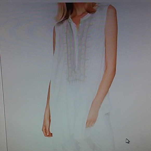 Johnny was biya xs white flowy embellished tank - Picture 7 of 8